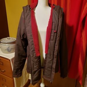 White Sierra Fleece Lined Hooded Winter Jacket